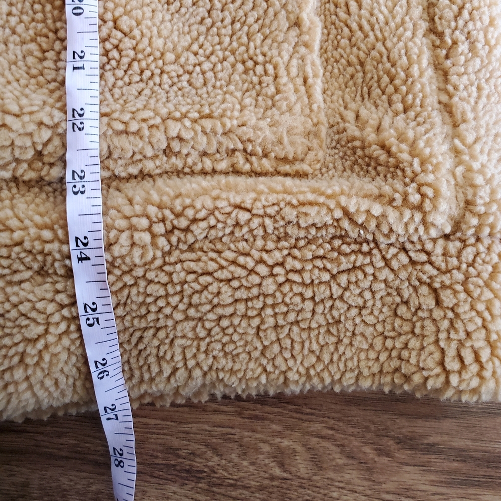 SHEIN Jacket Size Small Tan Sherpa Zip Up - Picture 6 of 6